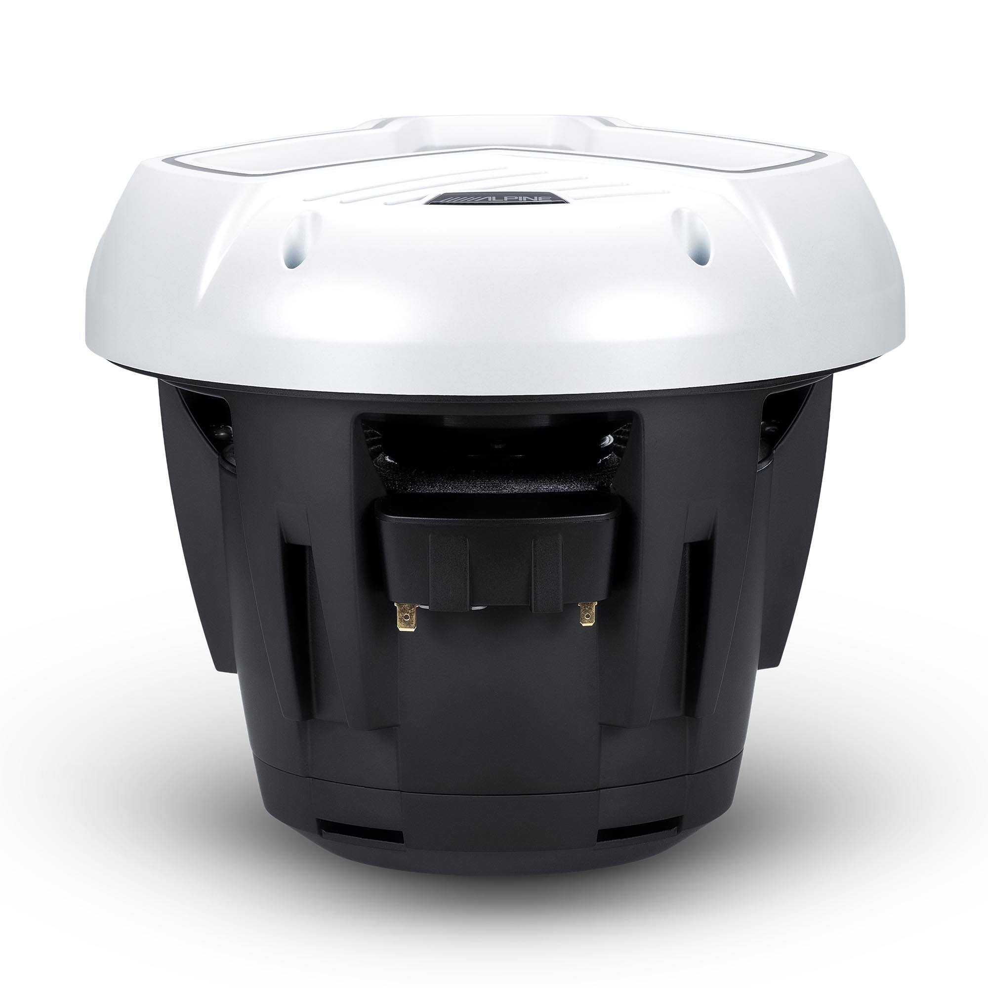 Alt View 3. Alpine - Alpine MRN-W10S4-IB-LW Marine 10" Subwoofer Infinite Baffle (White) - Black/Gray.