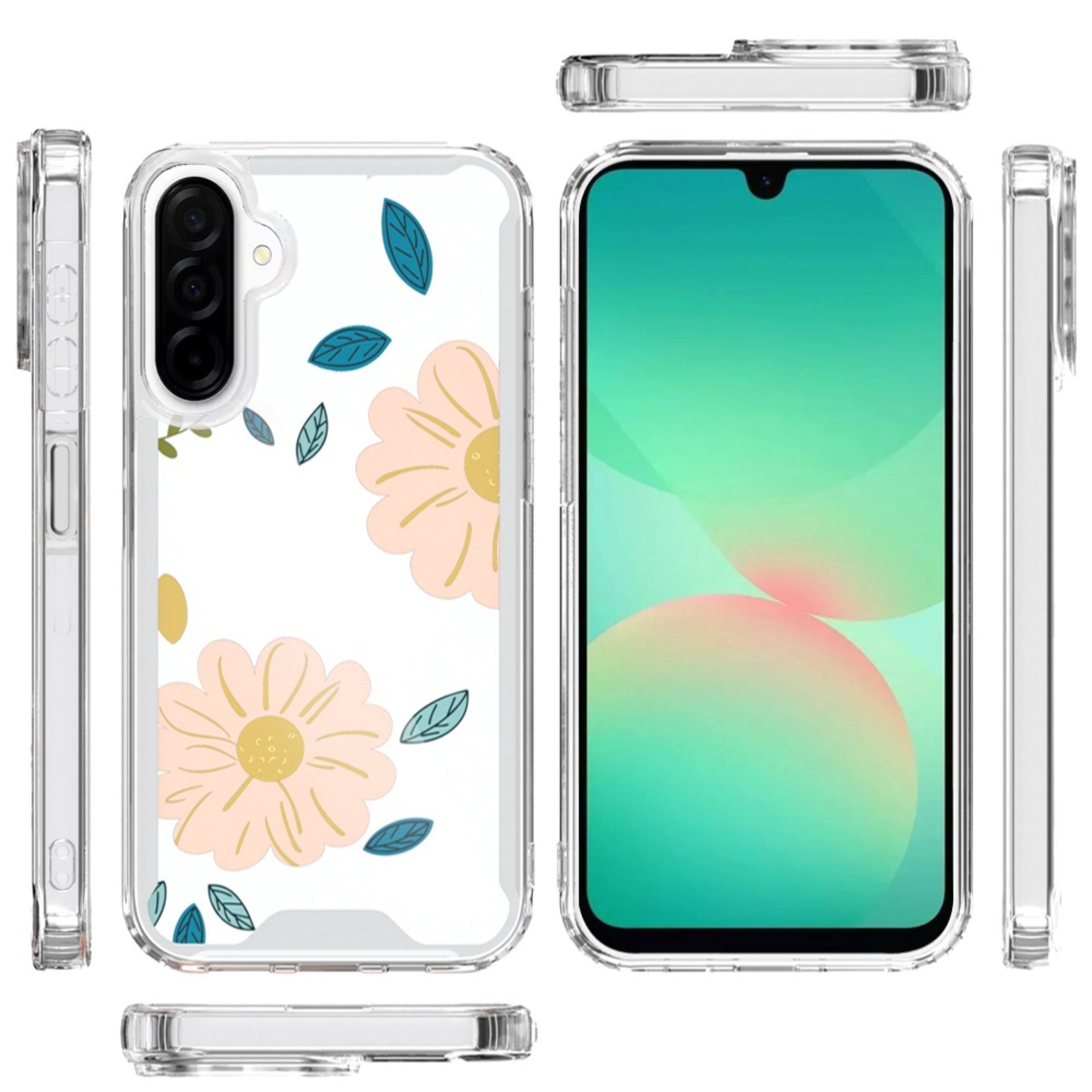 Kitcheniva Whimsical Graphic Case With Ultra Clear TPU Shell & Tempered ...