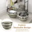 3-piece Stackable Design: You can stack the bins to save space when not in use.