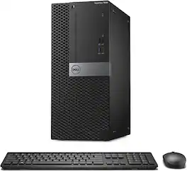 Lenovo - Refurbished Excellent - Dell OPTIPLEX 7050 Mini Tower Desktop, Intel i7-7700 up to 4.20GHz, 32GB DDR4, 1TB NVMe SSD+2TB HDD, WiFi, Win11 Pro - Black