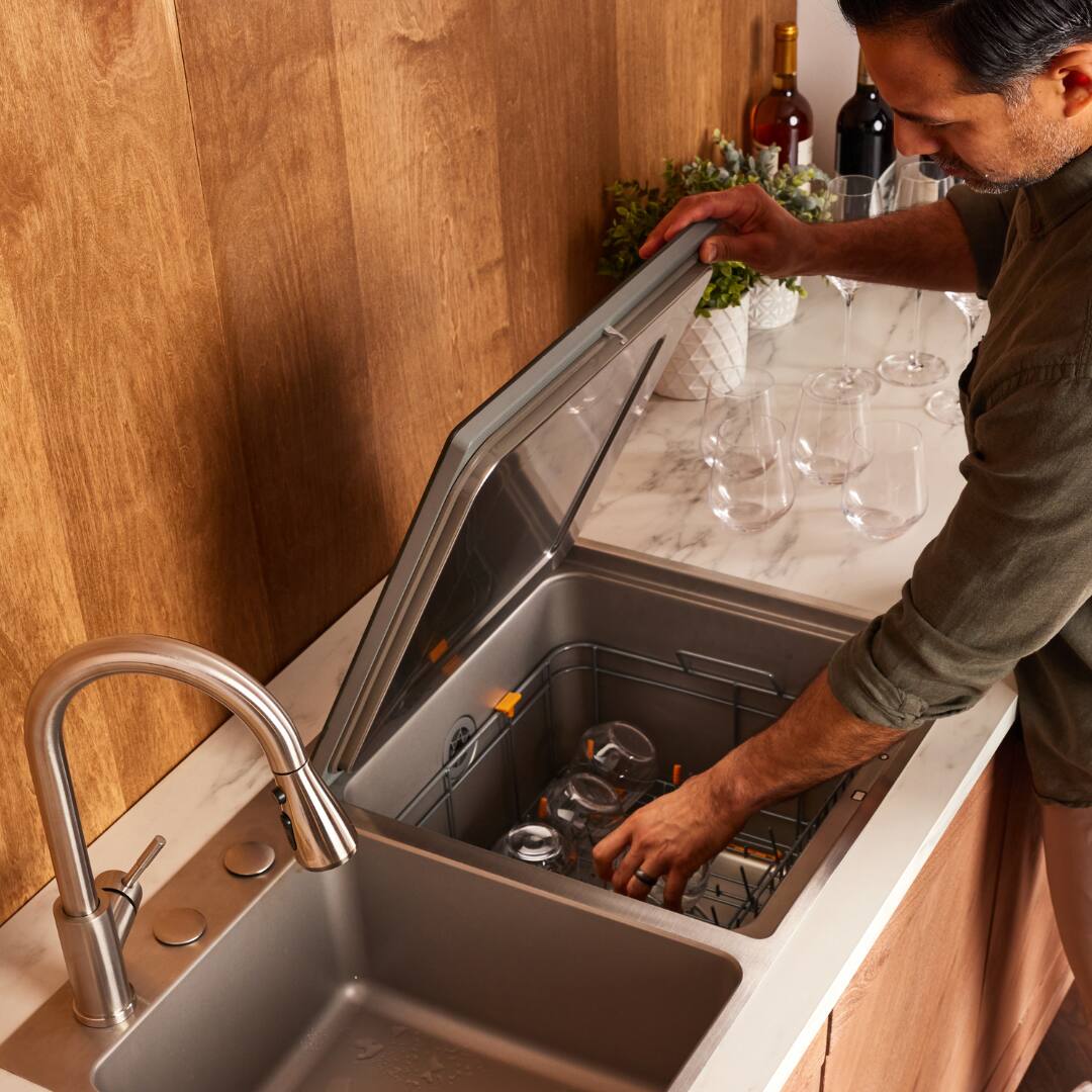 Alt View 7. FOTILE - FOTILE VersaWash 3-in-1 In-Sink Produce Cleaner and Dishwasher - Black.