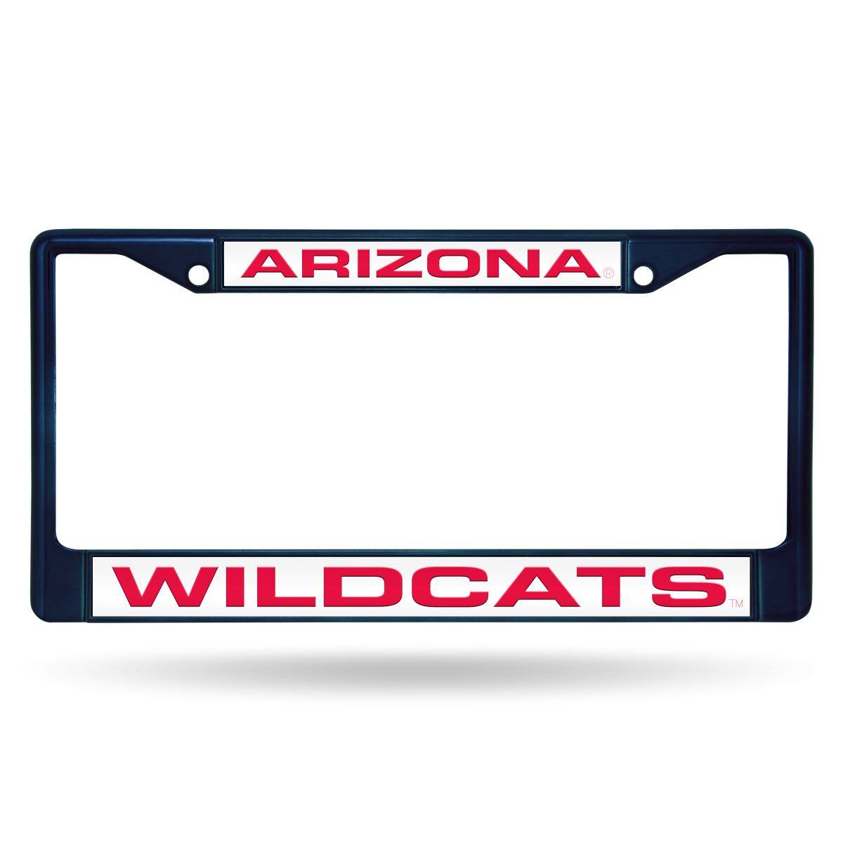 Arizona Wildcats Navy Painted Metal Laser Cut License Plate Frame