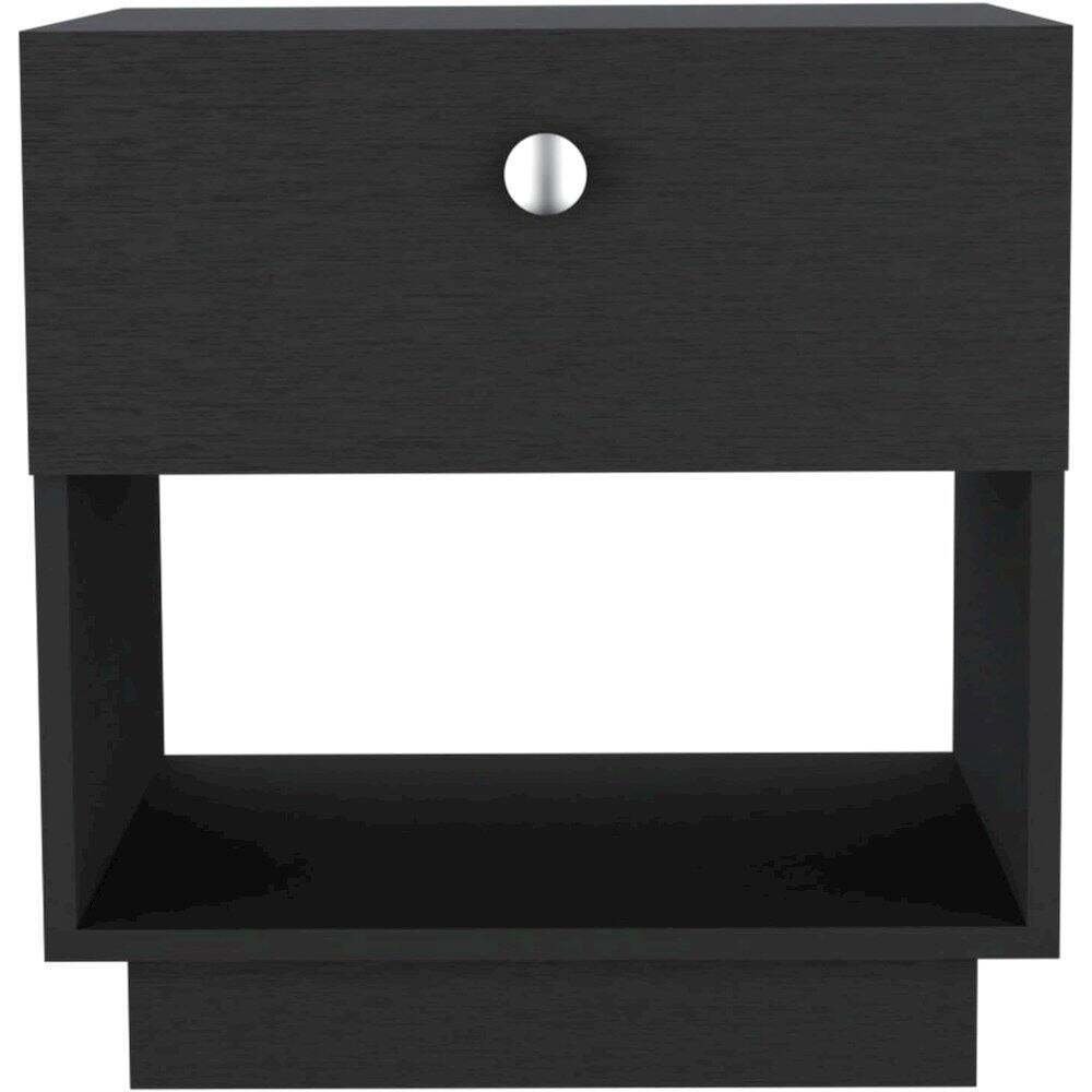 Alt View 1. TuHome - Paris Nightstand Black MDF - Black.