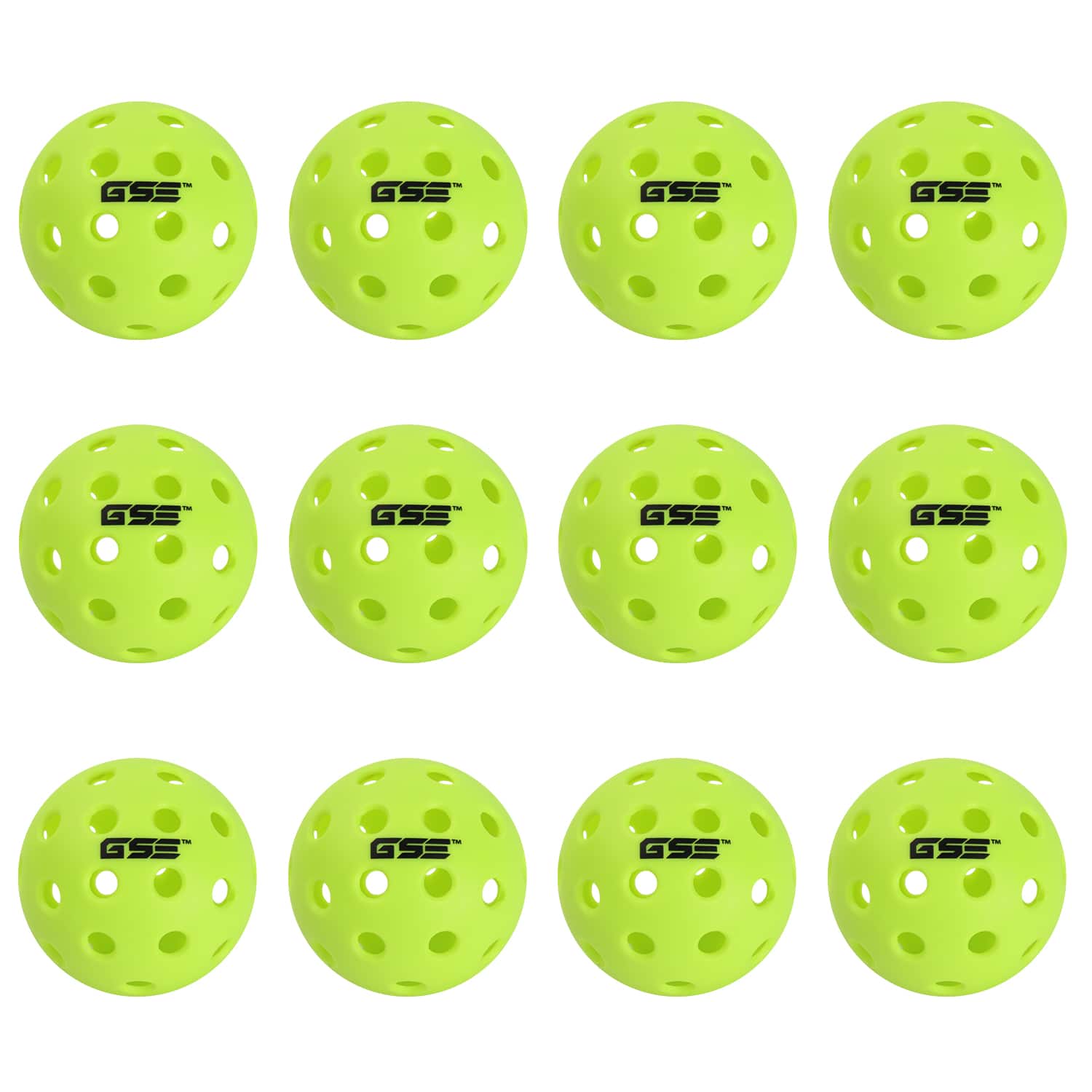 GSE Games & Sports Expert 12 Pack of Outdoor Pickleball Balls Set
