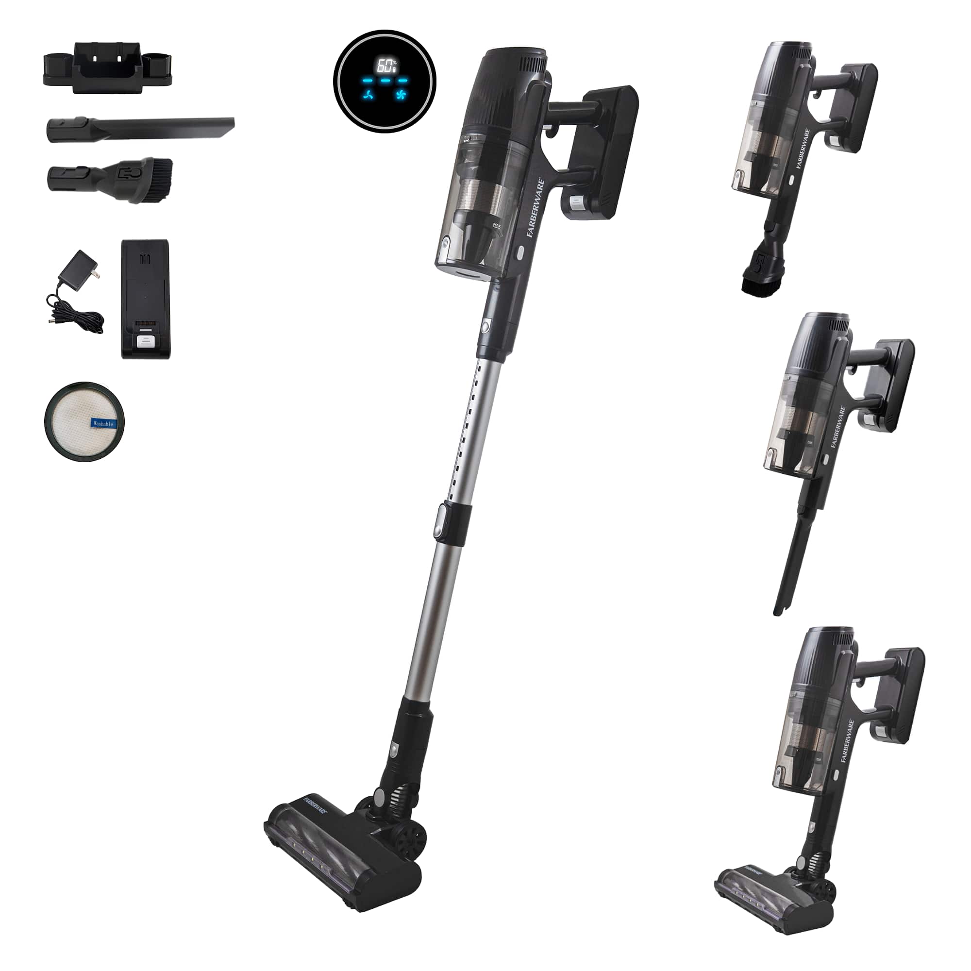 Farberware - Cordless Elite Stick Vacuum Cleaner - Black