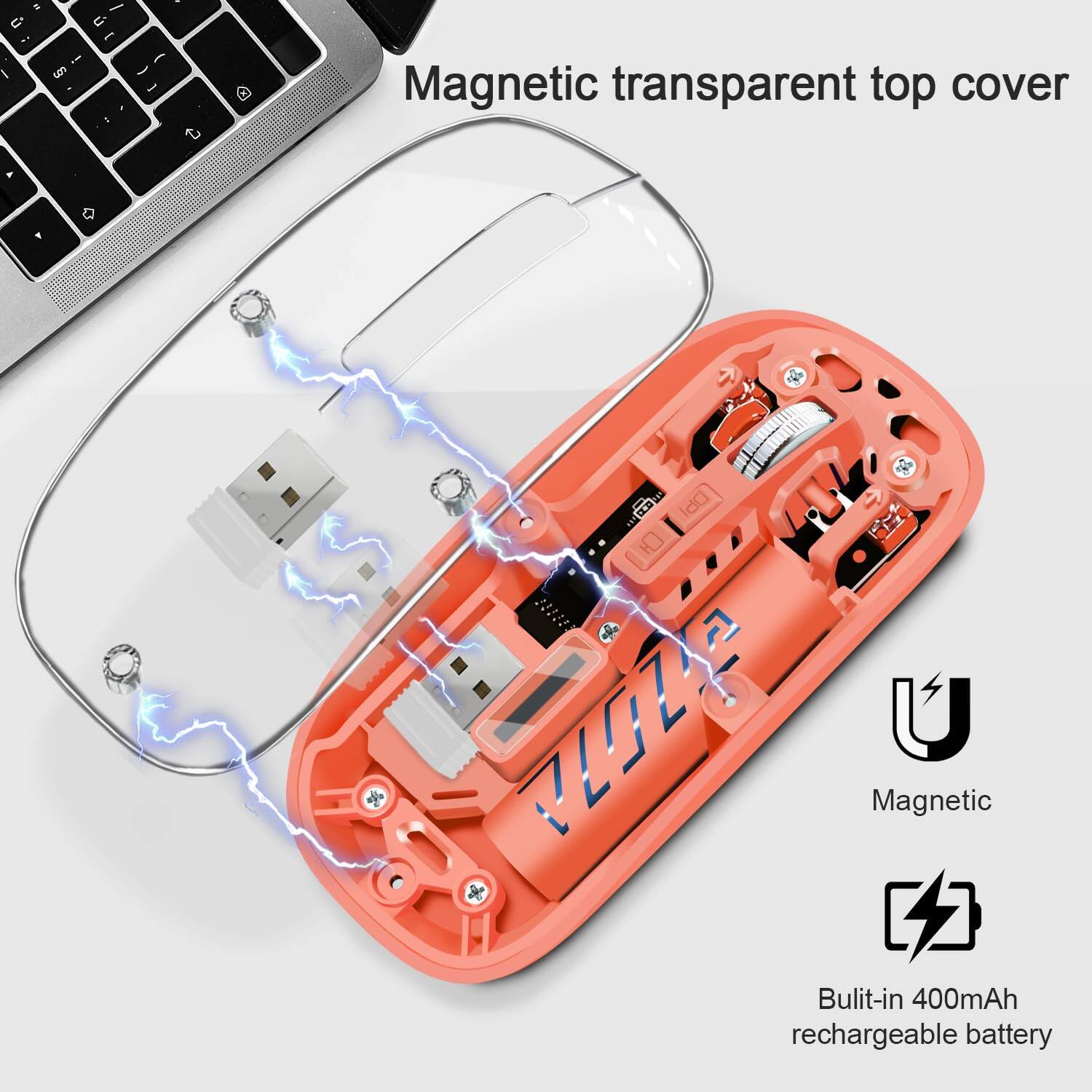 Magnetic transparent top cover

Magnetic

Built-in 400mAh rechargeable battery