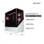 CYBERPOWERPC SLC9000BSTV2 DIMENSIONS (H) | Height: 19.29 in Width: 9.25 in Depth: 18.11 in (D) (W)
