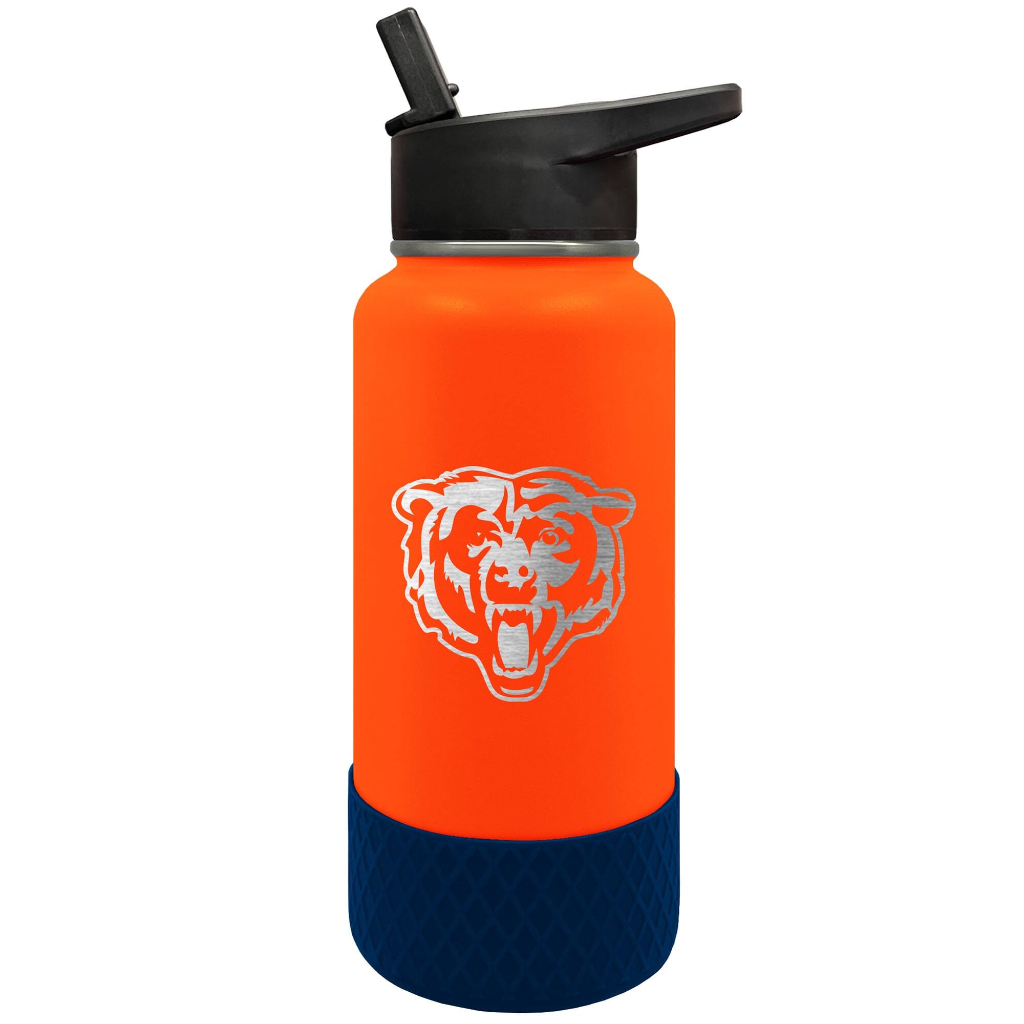 Front. Great American Products - Chicago Bears 32oz. Logo Thirst Hydration Water Bottle - Multicolor.