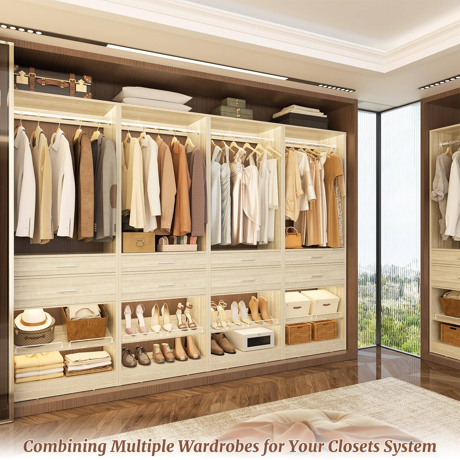 Combining Multiple Wardrobes for Your Closets System