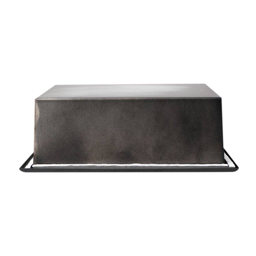 Alt View 1. Alfi - 12" x 12" Black Matte Stainless Steel Square Single Shelf Bath Shower Niche - Black.