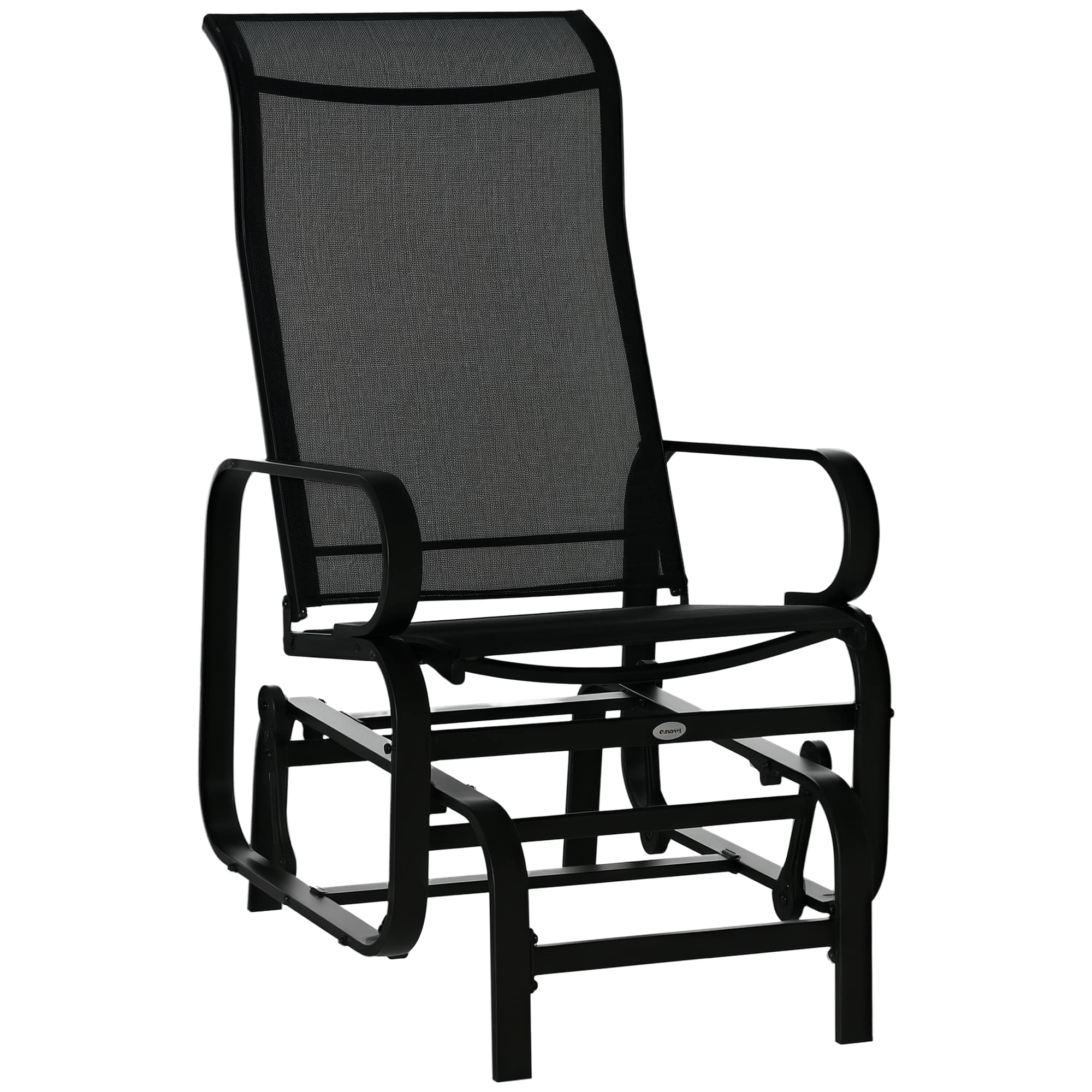 Outsunny - Gliding Lounger Chair - Black