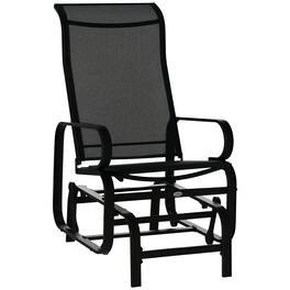 Outsunny - Gliding Lounger Chair - Black