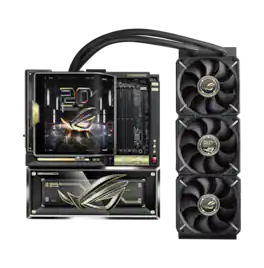 ASUS - ROG CROSSHAIR X870E (Socket AM5) AMD X870 E-ATX DDR5 Wi-Fi 7 Motherboard with Integrated ROG RYUJIN 360 Liquid Cooler - 20th Edition