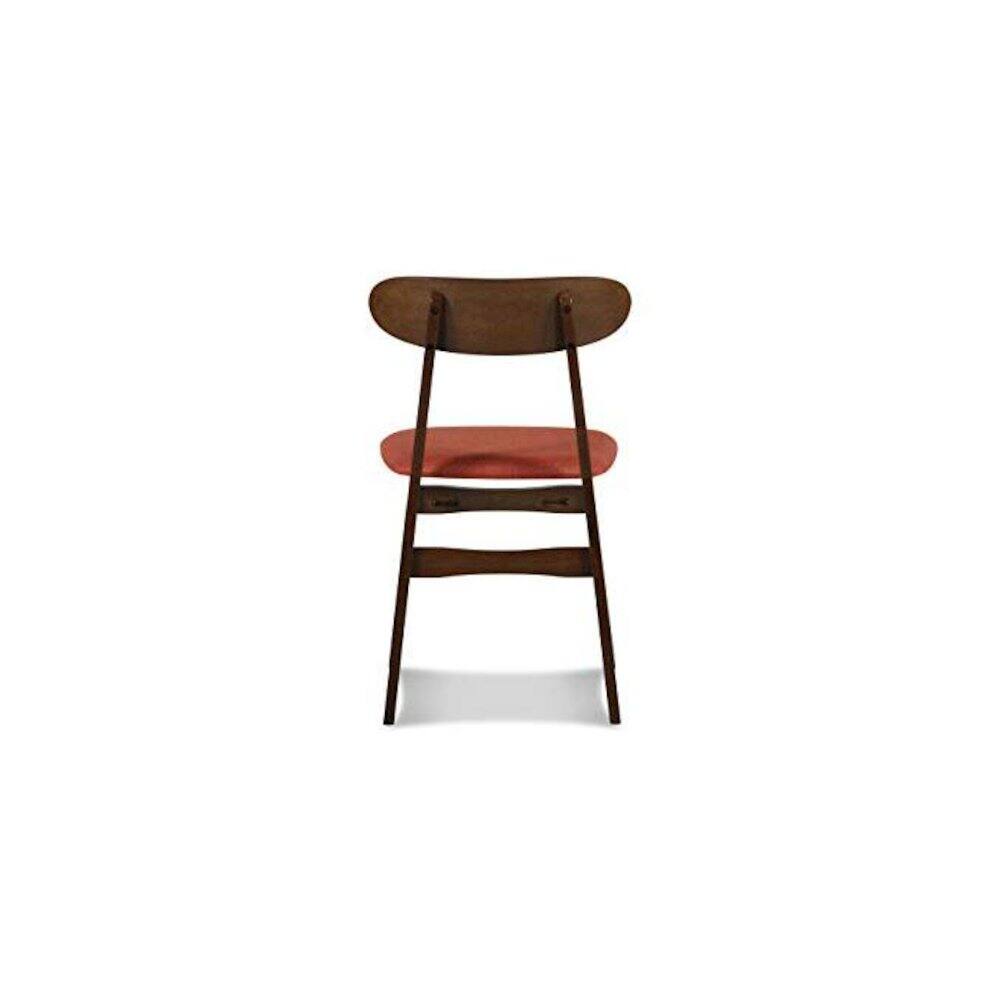 Back. New Classic Furniture - Morocco Orange Solid Wood Dining Chair (Set of 4) - Orange.