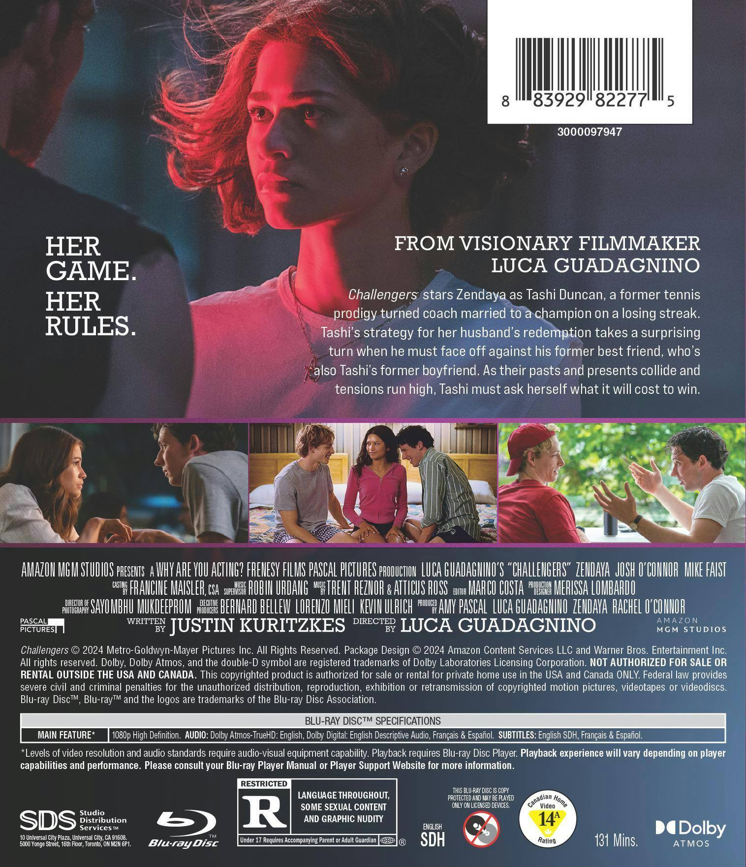 Back. Challengers [Blu-ray].