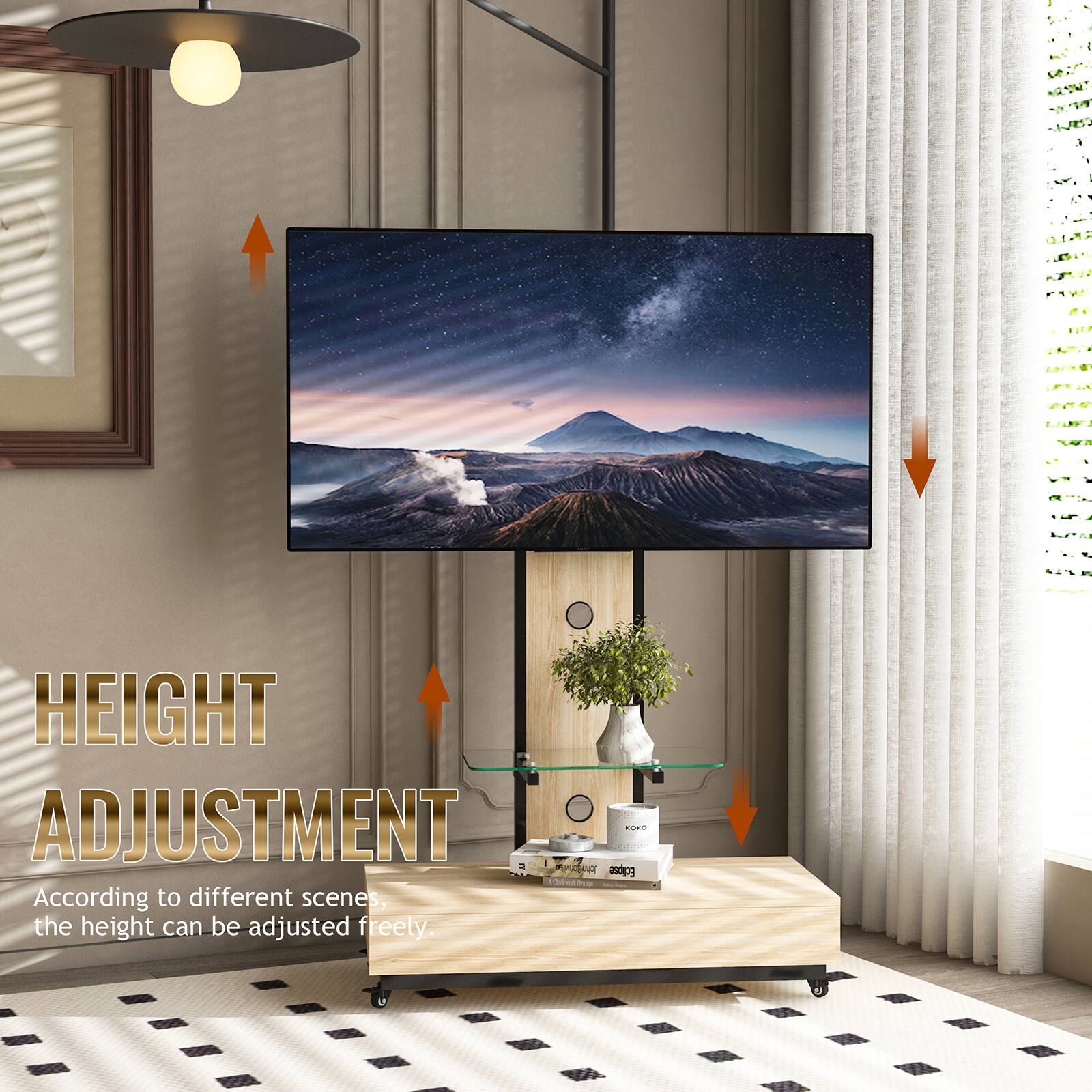 HEIGHT ADJUSTMENT: According to different scenes, the height can be adjusted freely.