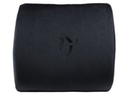 Arozzi - Lumbar Support Pillow - Black Velour - Front_Zoom