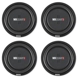 MB Quart - DS1-304 1600 Watt 12 Inch Slim Shallow Automotive Subwoofers, 4 Piece - Black