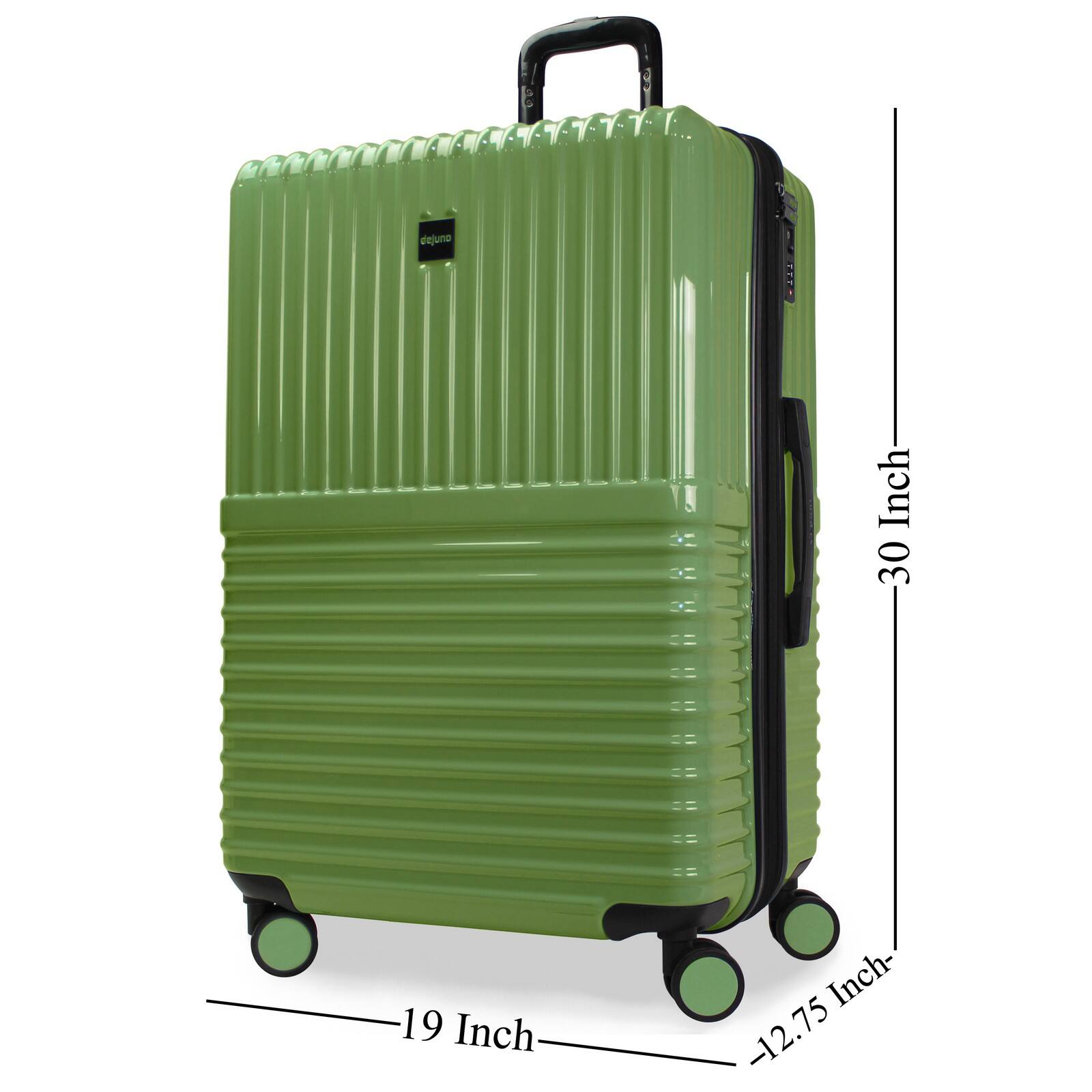 The dimensions of the suitcase are:

- Height: 30 Inch
- Width: 19 Inch
- Depth: 12.75 Inch