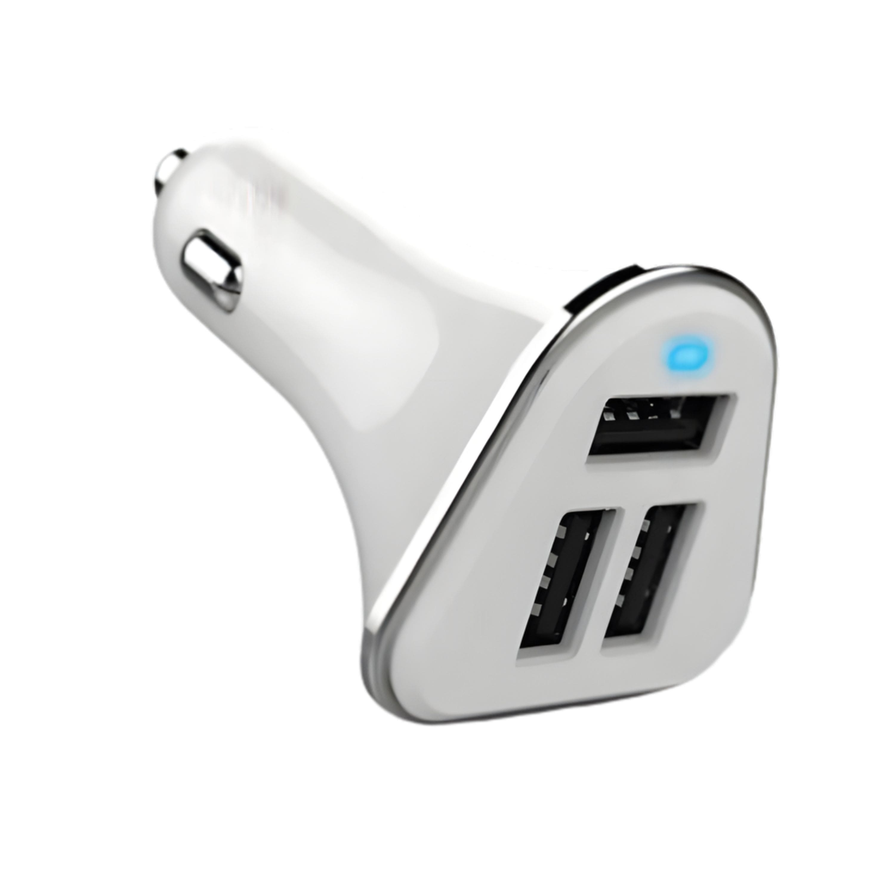 Kitcheniva - Urban Power High Speed Car Charger with 3 USB Ports 52 Amps White - White