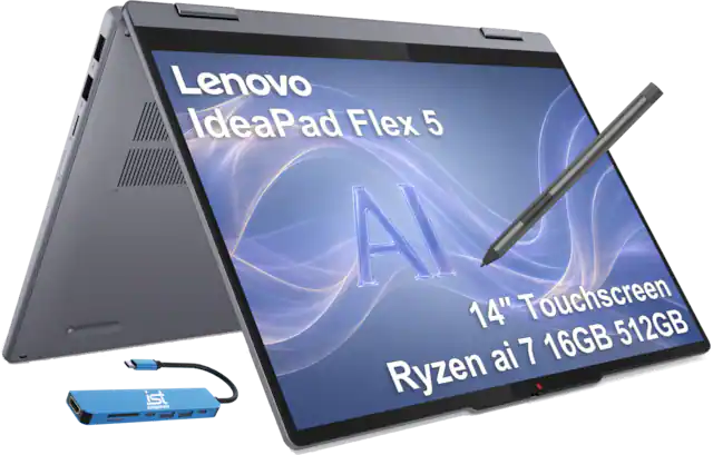 Lenovo IdeaPad Flex 5 AI 14" Touchscreen 16GB 512GB Ryzen 7