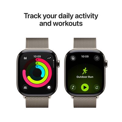 Apple Watch Series 11 (GPS+Cellular) 46mm Titanium Case with Apple Watch Series 11 (GPS+Cellular) 46mm Titanium Case with