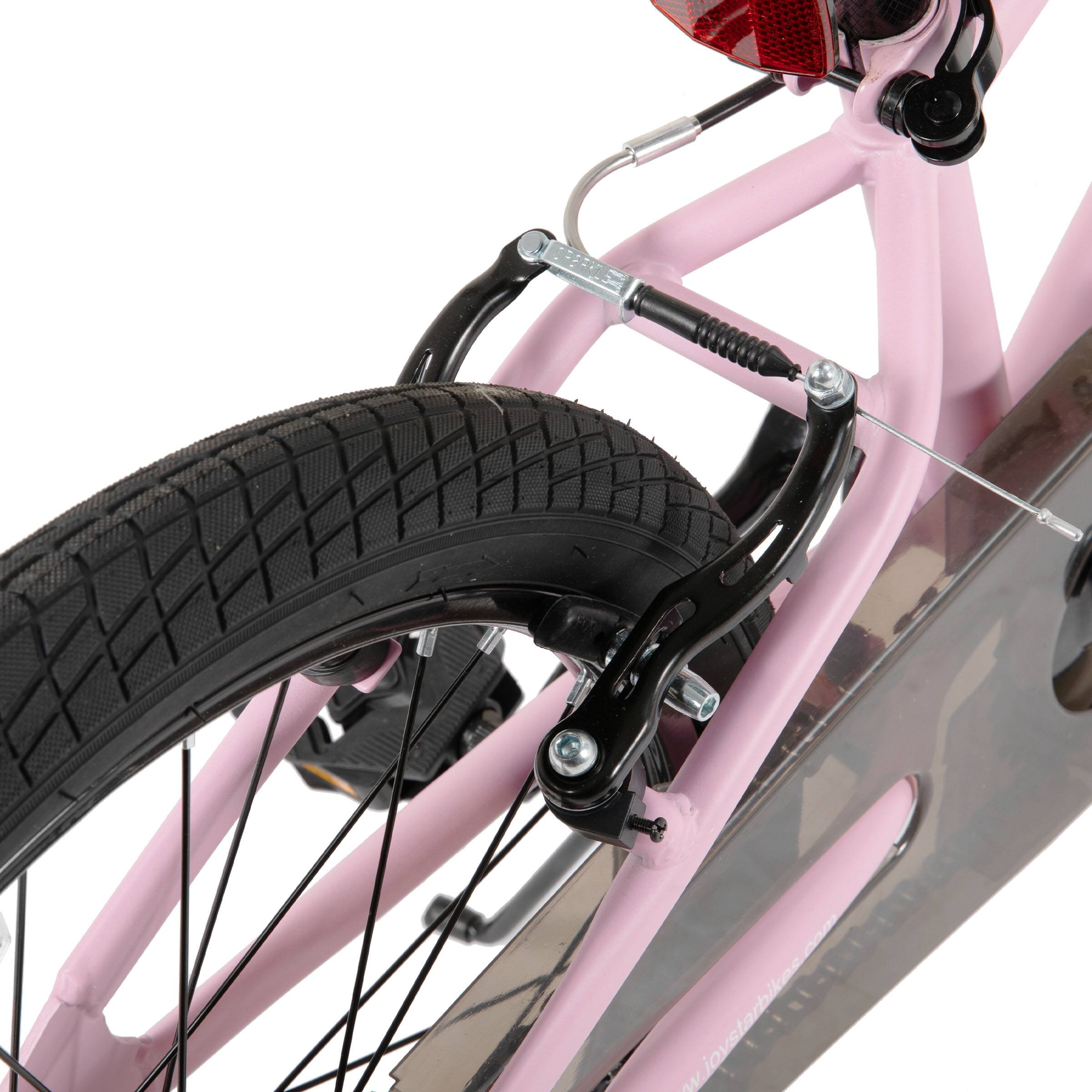 Alt View 4. JOYSTAR - JOYSTAR Lomand 20" Kids Bike with Training Wheels, Dual V-Brake Kids Bicycle for Boys Girls Ages 7-13, Pink - Pink.