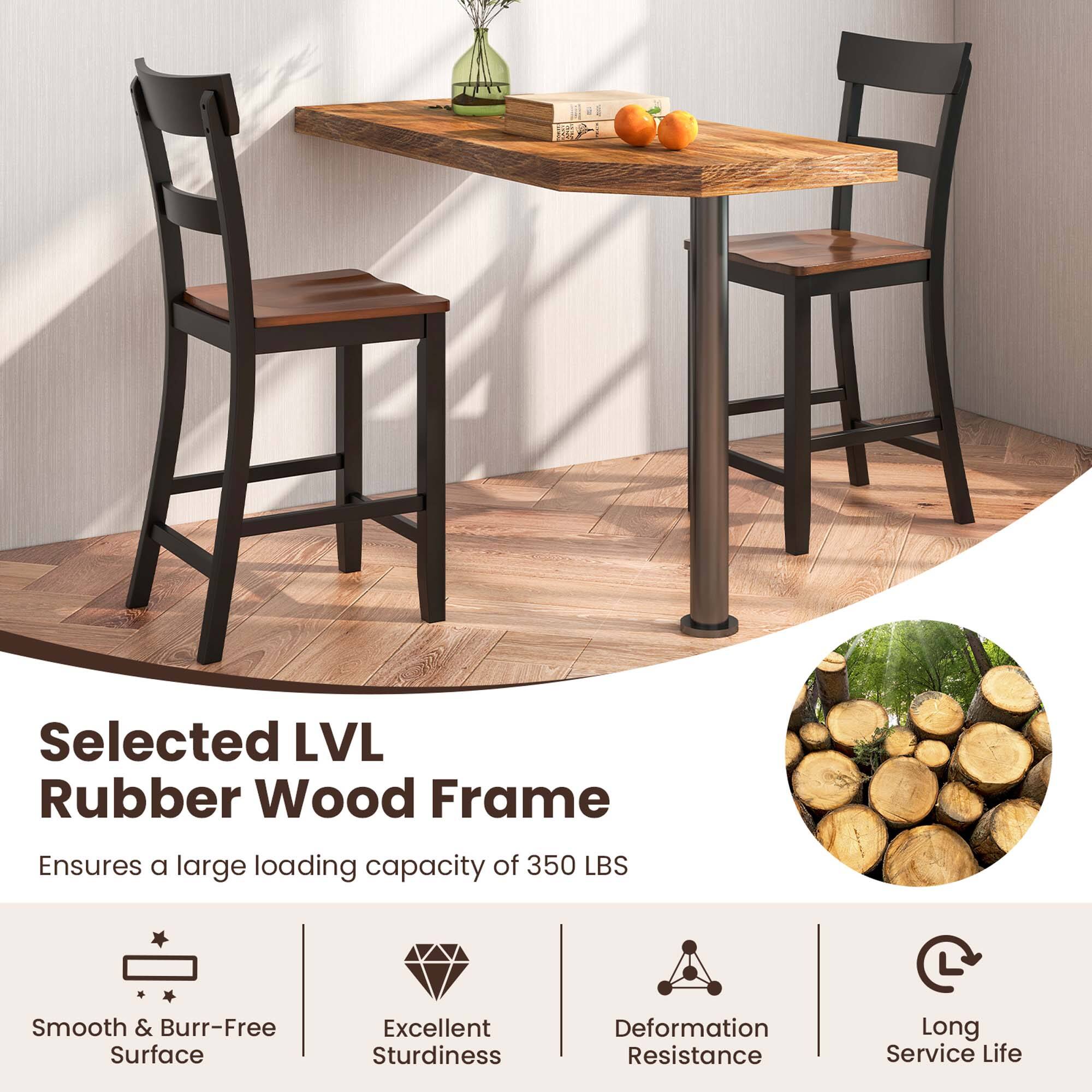 The Selected LVL Rubber Wood Frame ensures a large loading capacity of 350 LBS, has a smooth and burr-free surface, offers excellent sturdiness and deformation resistance, and provides a long service life.
