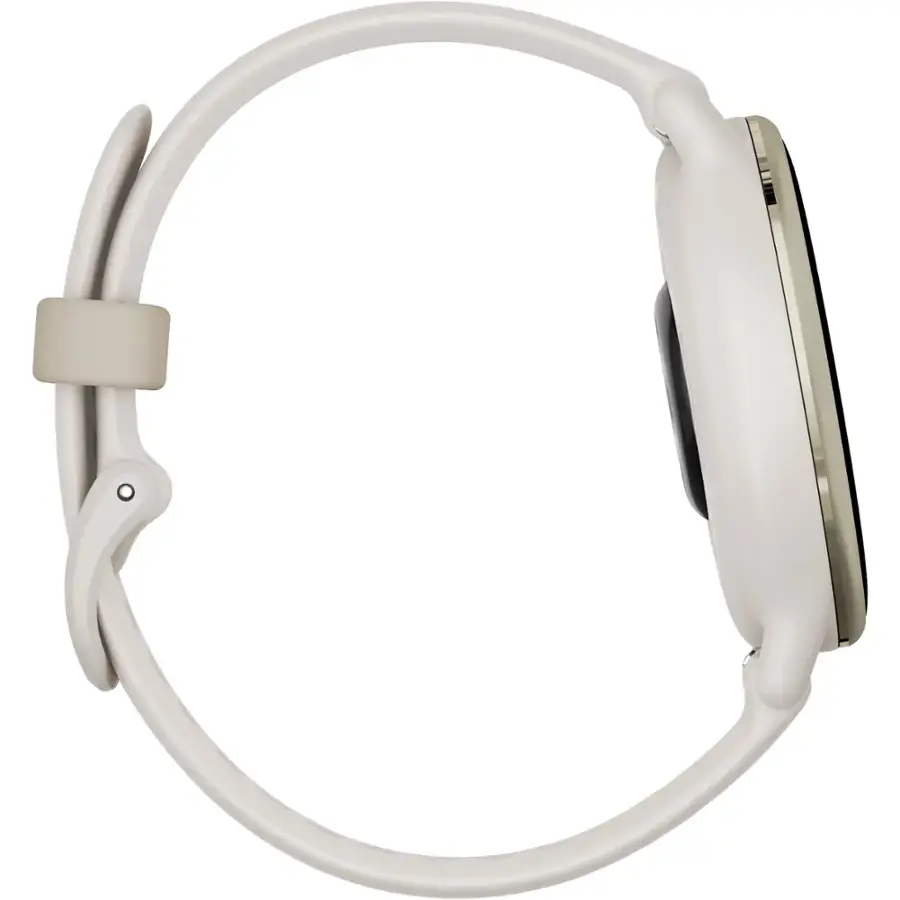 Alt View 5. Garmin - vívoactive 5 GPS Smartwatch 42 mm Fiber-reinforced polymer - Gold Aluminum and Ivory.