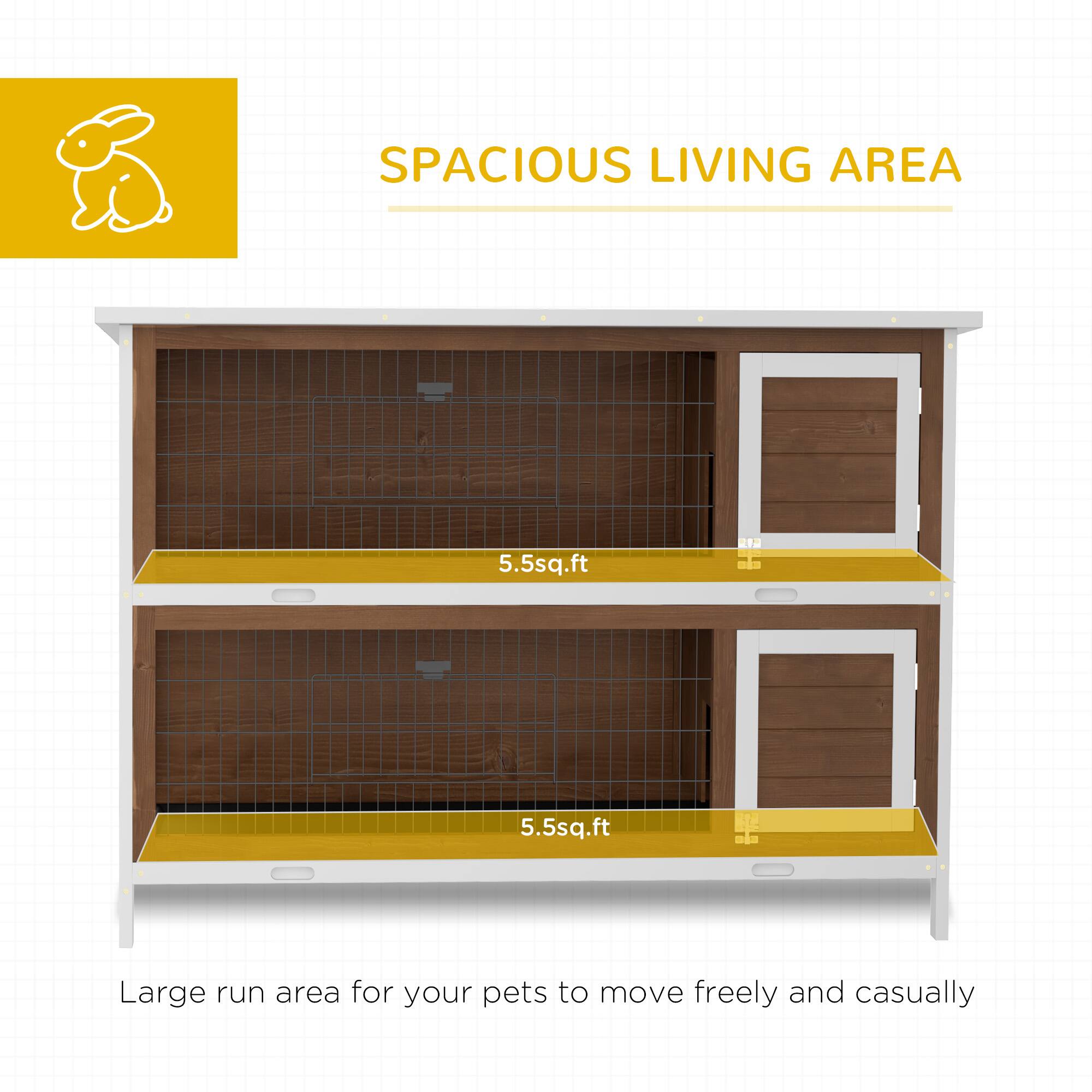 SPACIOUS LIVING AREA

5.5sq.ft

5.5sq.ft

Large run area for your pets to move freely and casually