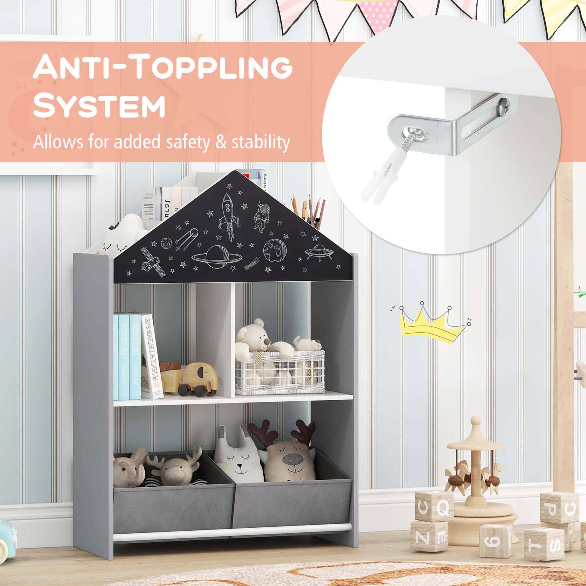 ANTI-TOPPLING SYSTEM Allows for added safety & stability C Q N E 6 P C T S