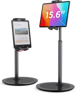 FINEAK - 360° Rotating Extra-Height Aluminum Tablet Stand - Black