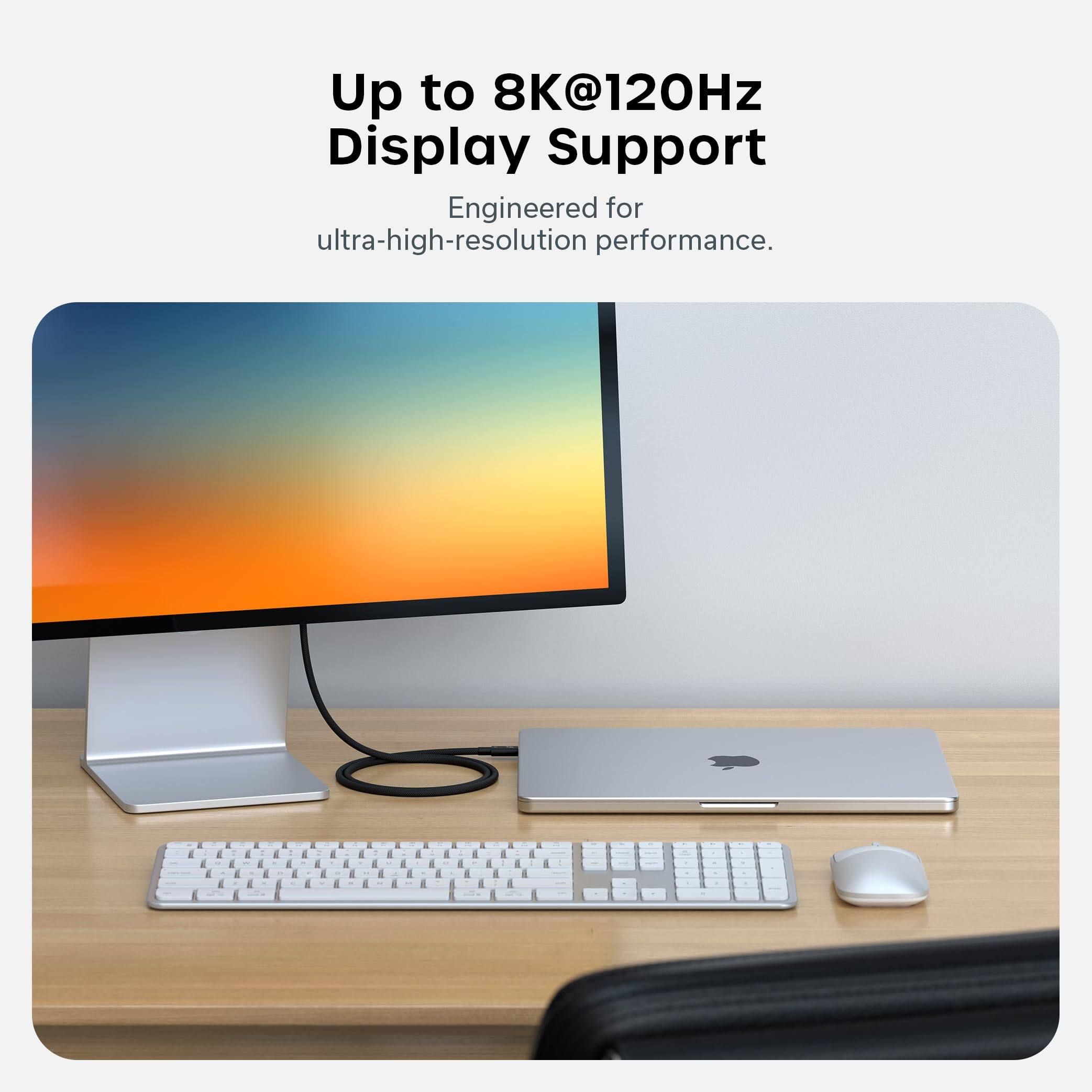 Up to 8K@120Hz Display Support  
Engineered for ultra-high-resolution performance.