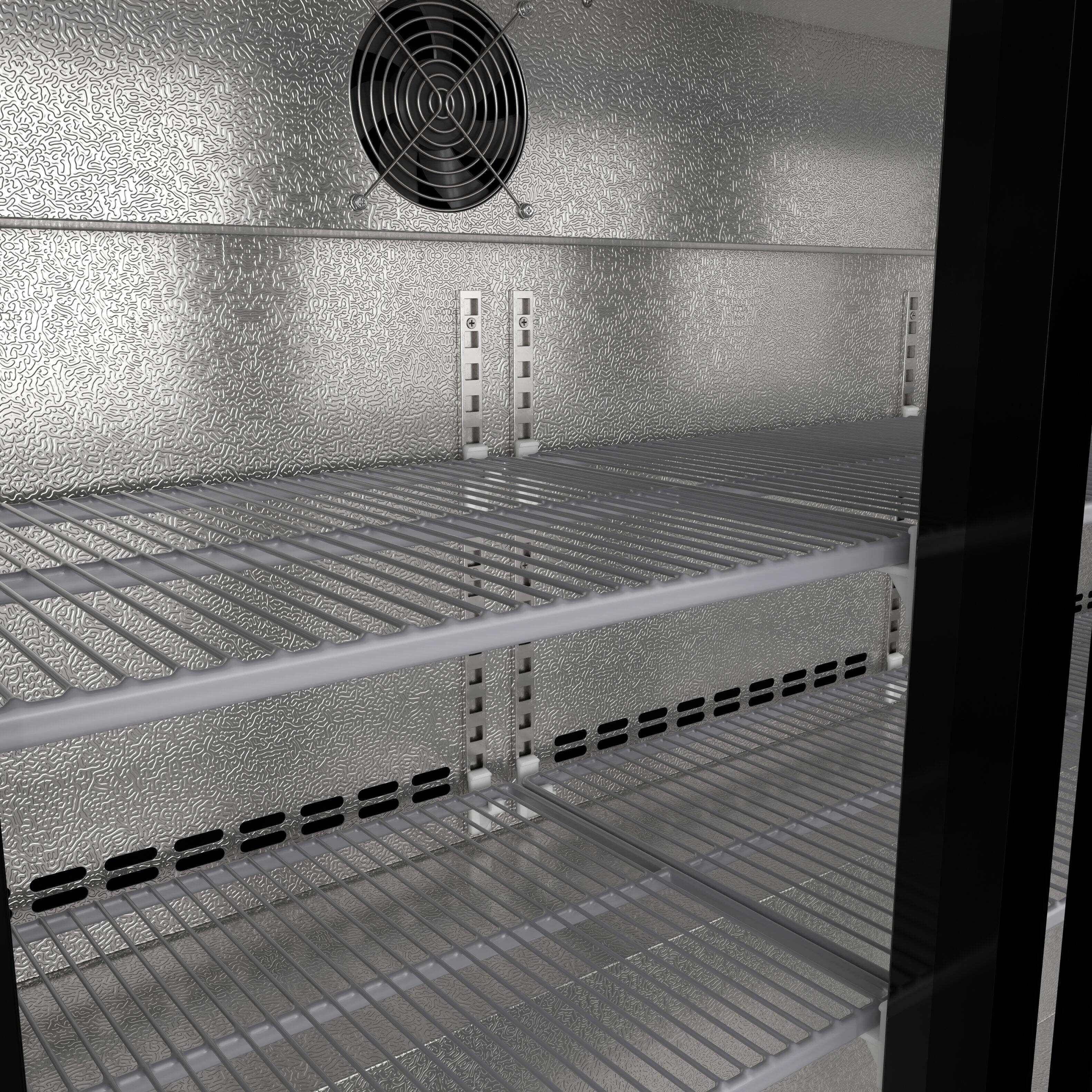 Alt View 4. Koolmore - 53 in. Three-Door Back Bar Refrigerator - 11.3 Cu Ft. BC-3DSL-BK - Black.