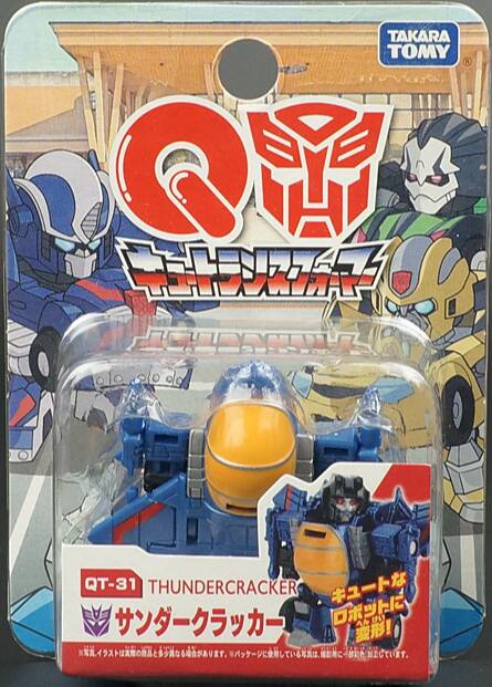 TAKARA TOMY  
Q THUNDERCRACKER  
QT-31  
THUNDERCRACKER  
サンダークラッカー  
キュートなロボットに変形!