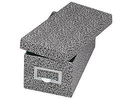 Pendaflex - Index Card File Box, Agate, 1000 Card Capacity (GLW 93 BLA) - Black