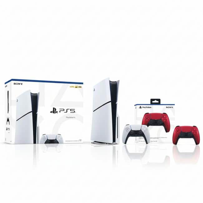 PlayStation 5 Slim Console + PlayStation 5 DualSense Wireless Controller Volcanic Red - PlayStation 5