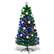 Alt View 11. Costway - 4FT Pre-Lit Fiber Optic Christmas Tree Multicolor Lights - Green.
