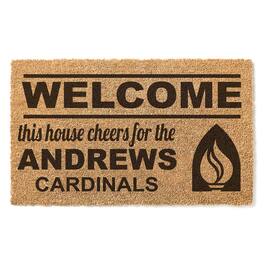 Jardine - Andrews University Cardinals 18" x 30" Welcome Doormat - Brown