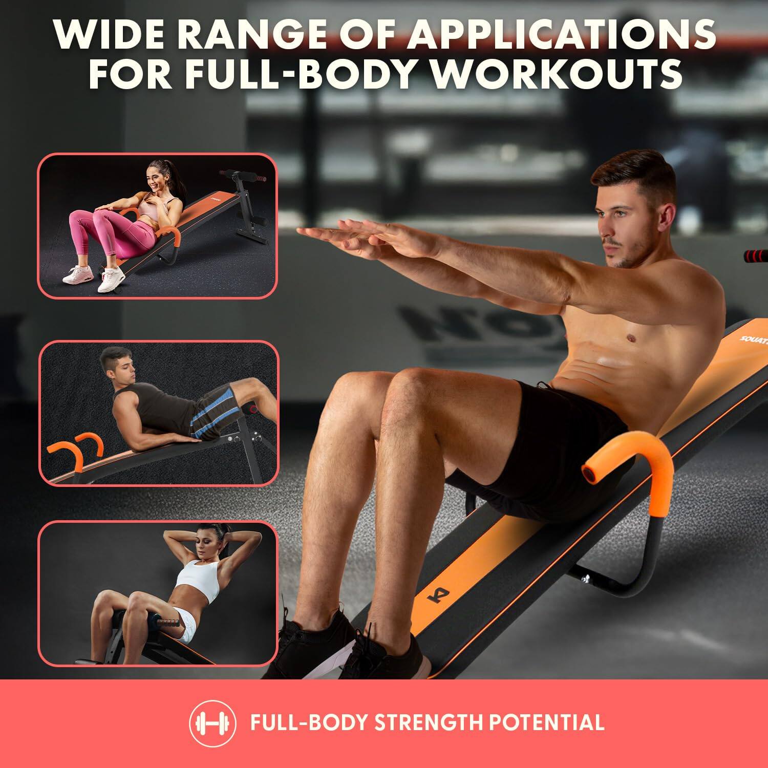 WIDE RANGE OF APPLICATIONS FOR FULL-BODY WORKOUTS

FULL-BODY STRENGTH POTENTIAL