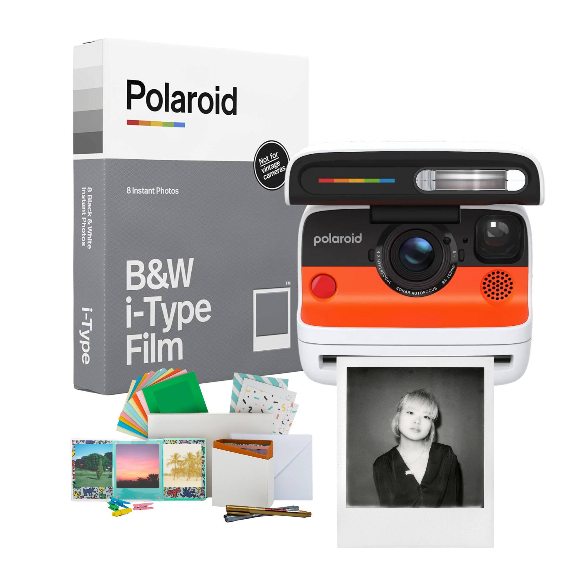 Polaroid B Instant Black - Photos White i-Type 8 Instant Photos B&W i-Type Film Not for vintage camera as T8 polaroid