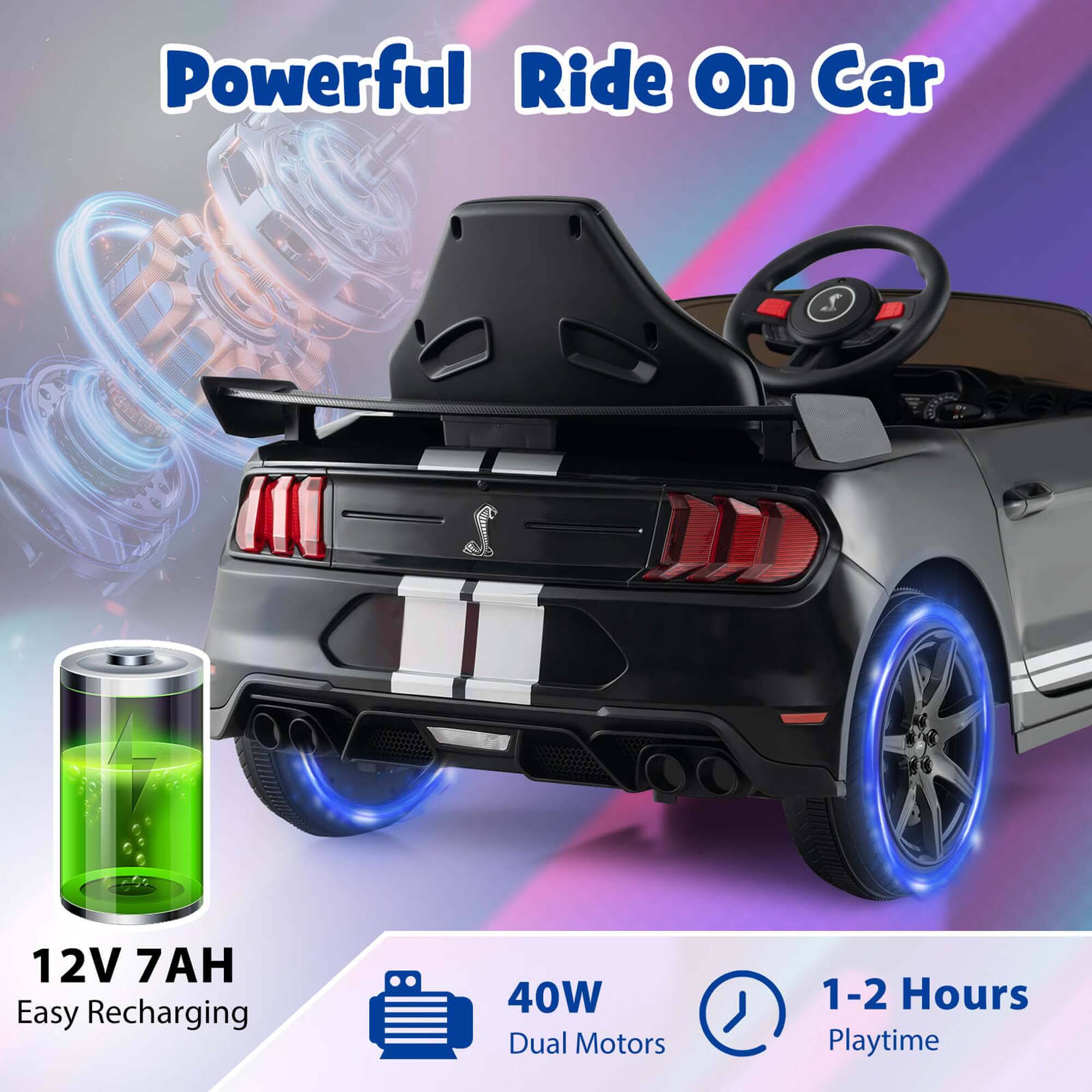 Powerful Ride On Car

12V 7AH Easy Recharging

40W Dual Motors

1-2 Hours Playtime