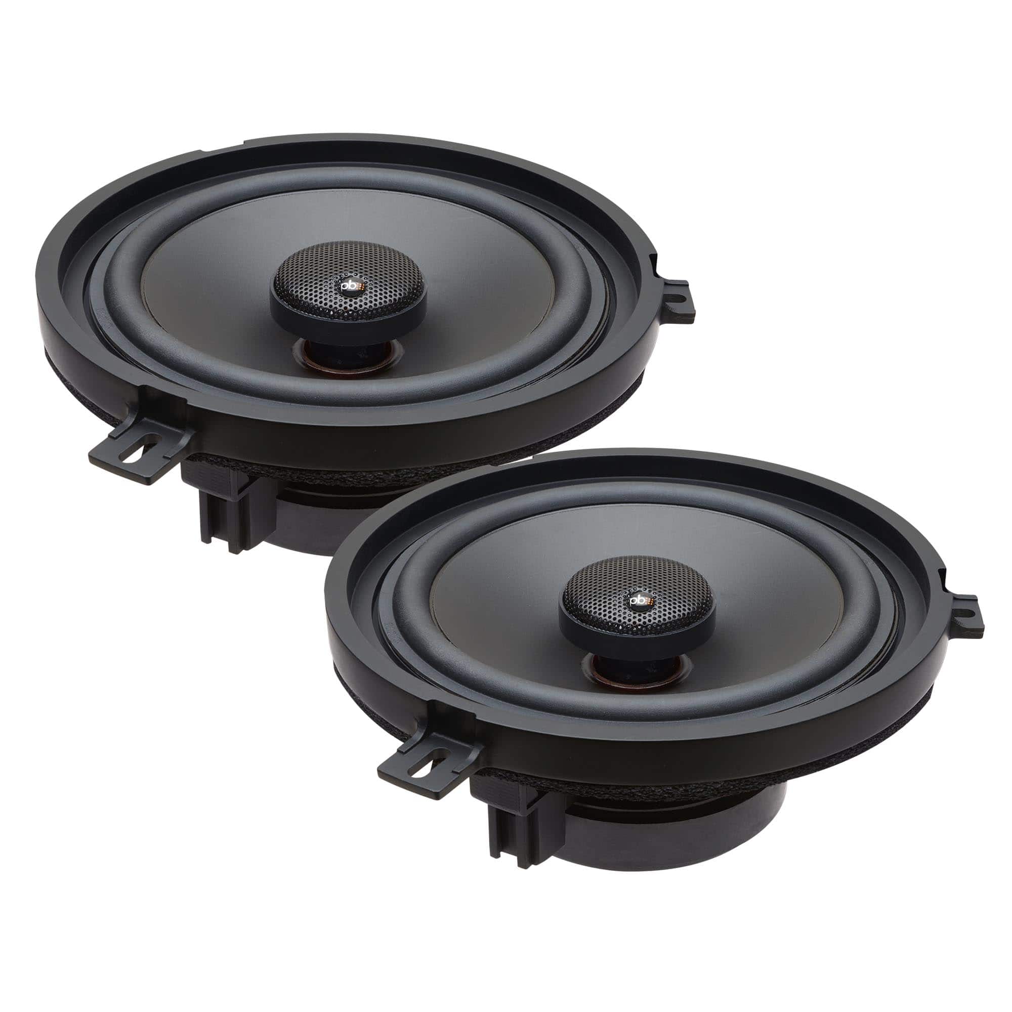 Powerbass - OE652-CH Coaxial OEM Replacement Speakers Jeep & Chrysler (Pair) - Black/Gray
