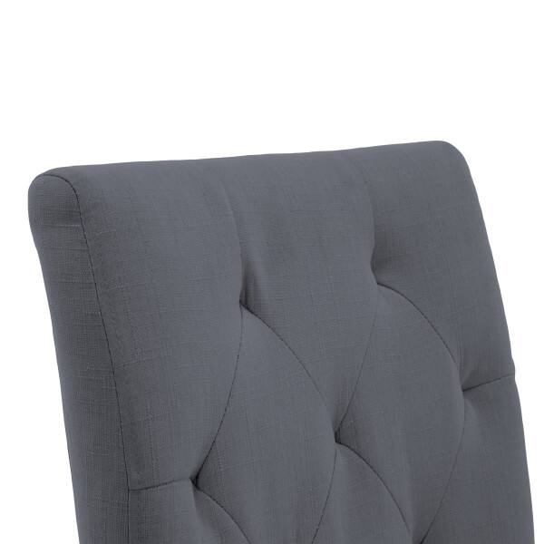 Alt View 4. Finch - Finch Westport Tufted Dining Chair, Set of 2, Gray - Gray.