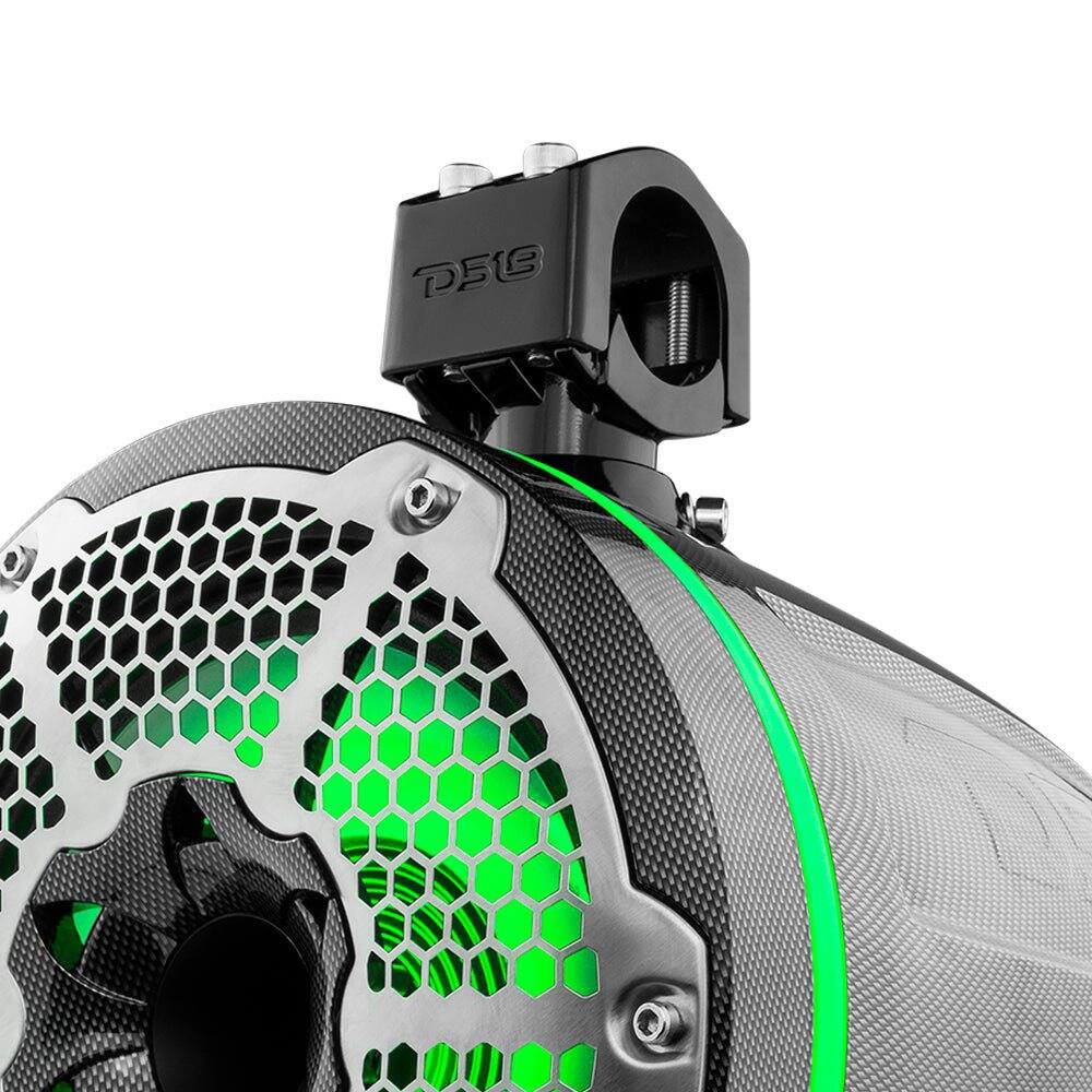 Alt View 2. DS18 Audio - NXL 10" Neodymium Loudspeaker with RGB LED Lights, Bullet and Grille (Pair), 300W RMS 4-Ohm.