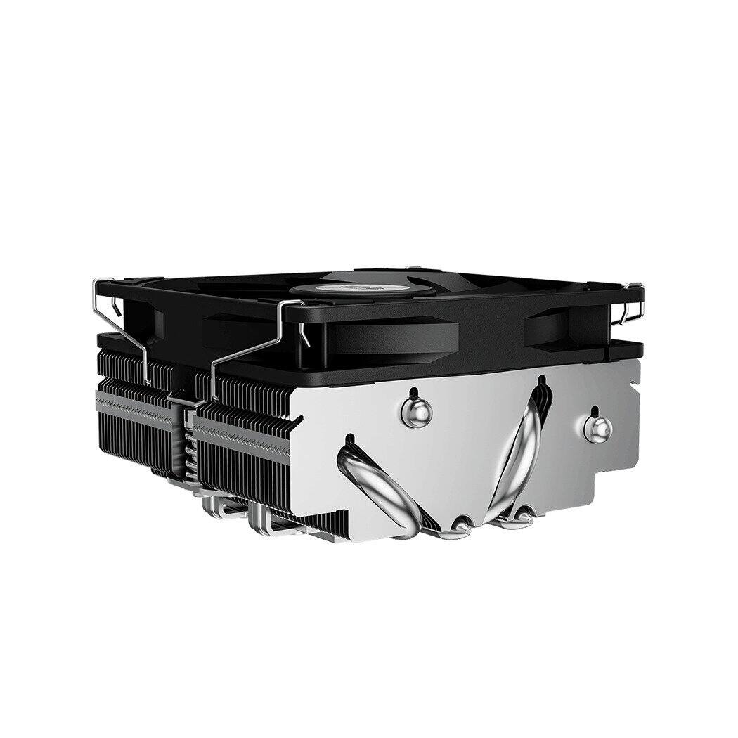 Left. PCCOOLER - RC400 53MM Height Low Profile Air Cooler - Black.