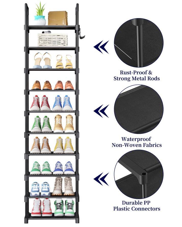 - Rust-Proof & Strong Metal Rods
- Waterproof Non-Woven Fabrics
- Durable PP Plastic Connectors