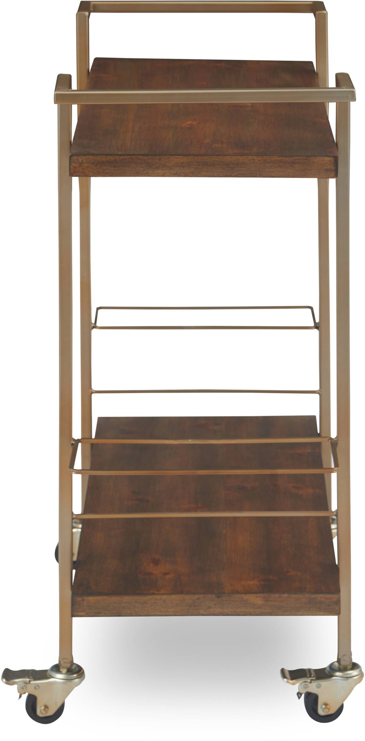 Alt View 13. Finch - Maxwell Bar Cart - Gold.
