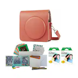 Fujifilm - Instax Square Film Twin Pack (40 Exposures) with Case and Storage Box