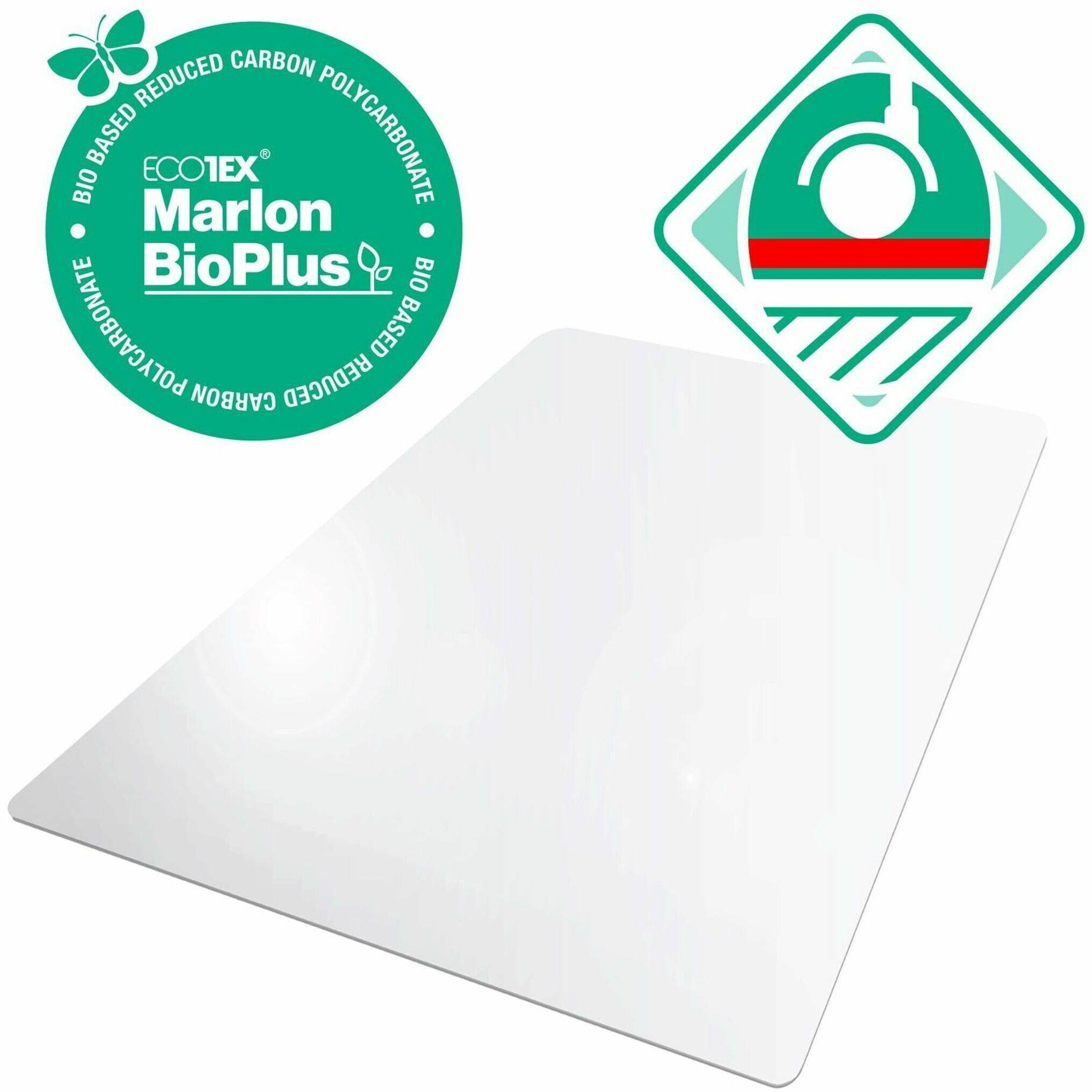 Alt View 18. Floortex - Floortex BioPlus Eco Friendly Carbon Neutral Chair Mat for Hard Floors - 45&#x27;&#x27; x 53&#x27;&#x27; - Clear.